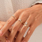 0.43CTW Pear & Marquise Lab Grown Diamond Open Flower Ring  customdiamjewel   