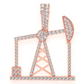 0.90CTW Gold Full Oil Rig Diamond Pendant customdiamjewel