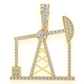 0.90CTW Gold Full Oil Rig Diamond Pendant customdiamjewel