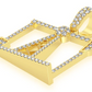 0.90CTW Gold Full Oil Rig Diamond Pendant customdiamjewel