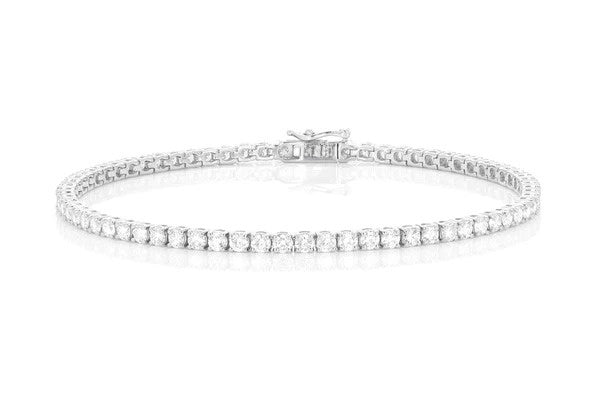 Trendy Diamond Prong Set Tennis Bracelet  customdiamjewel   