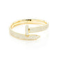 Diamond Gold Plated Nail Bangle Bracelet  customdiamjewel   