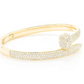 Diamond Gold Plated Nail Bangle Bracelet  customdiamjewel   