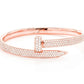 Diamond Gold Plated Nail Bangle Bracelet  customdiamjewel   