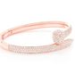 Diamond Gold Plated Nail Bangle Bracelet  customdiamjewel   