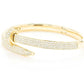 Diamond Gold Plated Nail Bangle Bracelet  customdiamjewel   