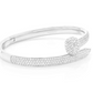 Diamond Gold Plated Nail Bangle Bracelet  customdiamjewel   