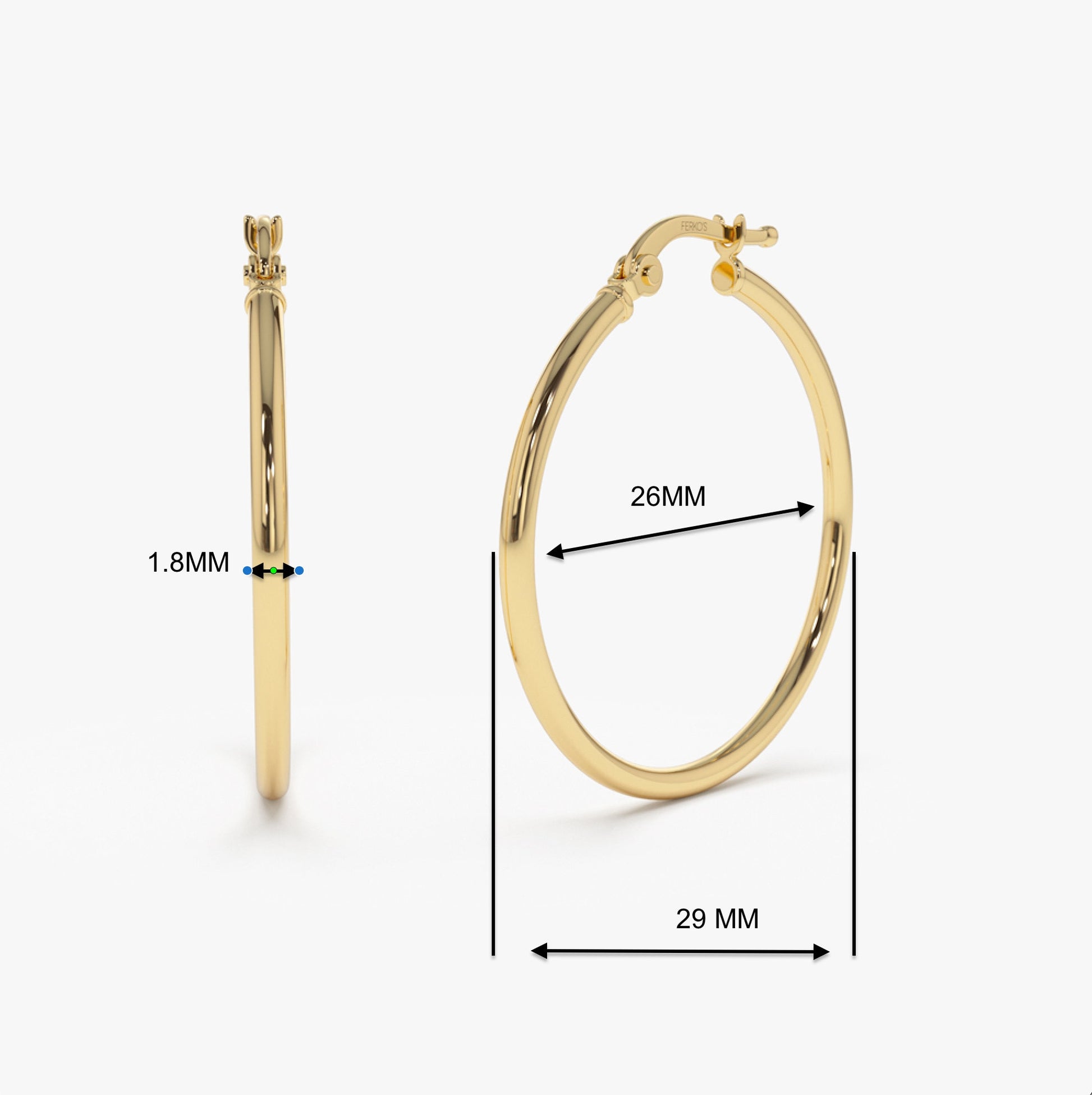 Women's Modern Hoop Moissanite Earrings  customdiamjewel   