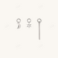 Single Star Charm for Hoop Earrings For Girls  customdiamjewel   
