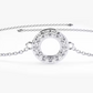Dainty Moissanite Bracelets for Women  customdiamjewel Sterling Silver White Gold VVS-EF