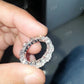 Moissanite Full Eternity Wedding Band Woman  customdiamjewel   