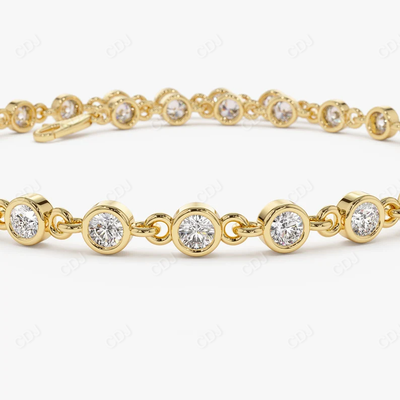 14k Gold 1.85ctw Lab Grown Diamond Tennis Bracelet