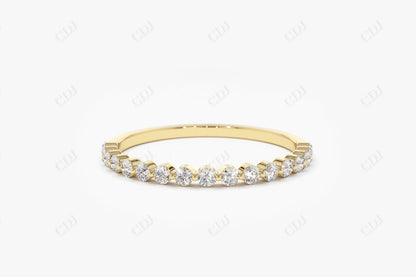 0.30 CTW Shared Prong Lab Grown Diamond Wedding Band  customdiamjewel 10KT Yellow Gold VVS-EF