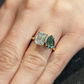 1.5CT Pear And Emerald Cut Toi Et Moi Moissanite Ring