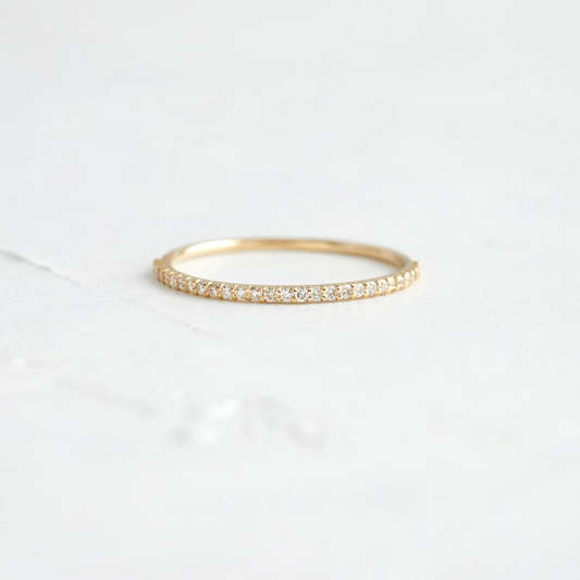 0.25CTW Round Shape Natural Diamond Wedding Ring  customdiamjewel 10KT Yellow Gold VVS-EF