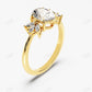 1.65CTW Marquise And Oval Cut Accent Moissanite Ring
