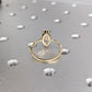 Marquise Cut Moissanite Yellow Gold Eternity Bridal Ring Set  customdiamjewel   