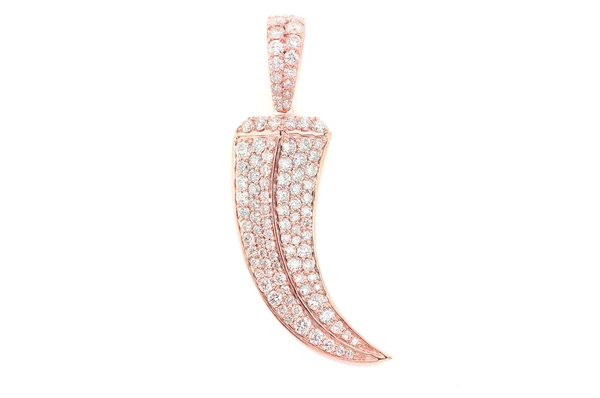 1.50CTW Roman Claw Diamond Solid Gold Pendant customdiamjewel