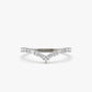 0.36CTW Baguette And Round Cut Natural Diamond Chevron Wedding Band  customdiamjewel 10 KT Solid Gold White Gold VVS-EF