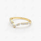 0.36CTW V Shaped Lab Grown Diamond Wedding Band  customdiamjewel   