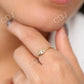 14k Gold Diamond Evil Eye Good Luck Ring  customdiamjewel   