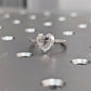 Heart Shaped Moissanite White Gold Engagement Ring  customdiamjewel   