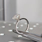 Heart Shaped Moissanite White Gold Engagement Ring  customdiamjewel   