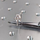 Heart Shaped Moissanite White Gold Engagement Ring  customdiamjewel   