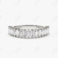 0.64CTW Lab Grown Marquise and Baguette Diamond Band  customdiamjewel 10KT White Gold VVS-EF