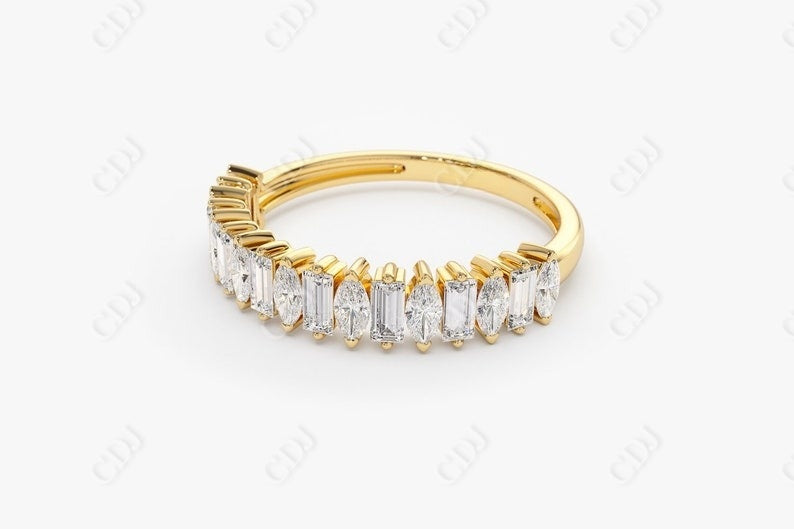 0.64CTW Lab Grown Marquise and Baguette Diamond Band  customdiamjewel   
