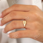 Single Baguette Diamond Pinky Wedding Ring  customdiamjewel   