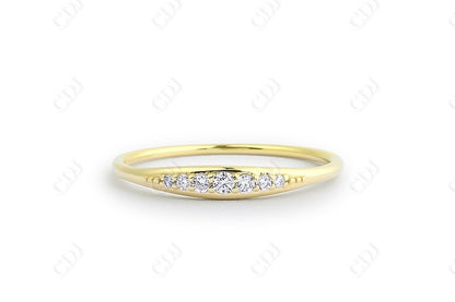 0.11CTW Lab Grown Diamond Wedding Band  customdiamjewel 10KT Yellow Gold VVS-EF