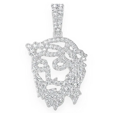 0.65CTW Jesus Silhouette Diamond Pendant  customdiamjewel   