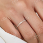 0.26CTW Baguette Lab Grown Diamond Thin Engagement Ring  customdiamjewel   