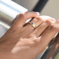0.11CTW Round Cut Natural Diamond Thick Star Wedding Band  customdiamjewel   