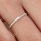 0.26CTW Baguette Lab Grown Diamond Thin Engagement Ring  customdiamjewel   