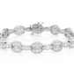 5.25CTW Milgrain Marquise Cluster Link Diamond Bracelet  customdiamjewel   