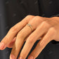 0.19CTW Natural Diamond Minimalist Evil Eye Ring  customdiamjewel   
