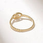 0.19CTW Natural Diamond Minimalist Evil Eye Ring  customdiamjewel   