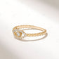 0.19CTW Natural Diamond Minimalist Evil Eye Ring  customdiamjewel   