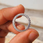 Oval Diamond Full Eternity Band, Moissanite Oval Shape Diamond Wedding Band  customdiamjewel   