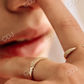 Stackable Open Claw Micro Pave Diamond Ring  customdiamjewel   
