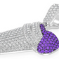 2.50CTW Purple Double Cup Hip Hop Pendant  customdiamjewel   