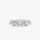 0.70CTW Lab Grown Diamond Heart Cut Micro Pave Ring  customdiamjewel 10KT White Gold VVS-EF