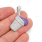 2.50CTW Purple Double Cup Hip Hop Pendant  customdiamjewel   