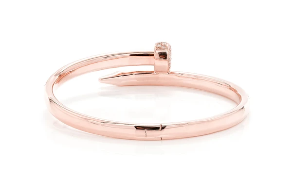 2.75CTW Nail Bangle Diamond Bracelet  customdiamjewel   