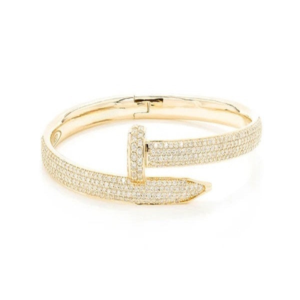 2.75CTW Nail Bangle Diamond Bracelet  customdiamjewel   