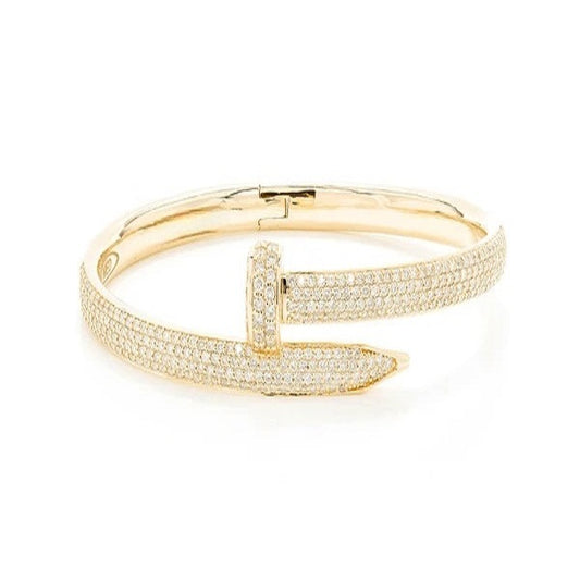 2.75CTW Nail Bangle Diamond Bracelet  customdiamjewel   