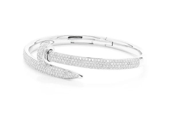 2.75CTW Nail Bangle Diamond Bracelet  customdiamjewel   