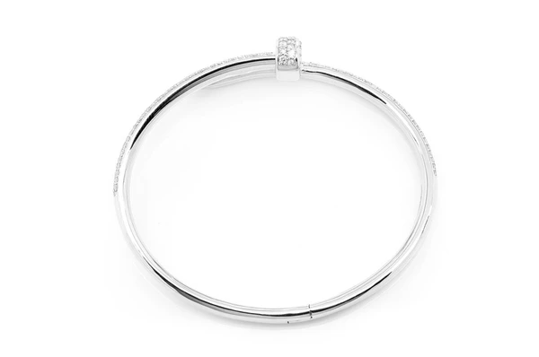 2.75CTW Nail Bangle Diamond Bracelet  customdiamjewel   